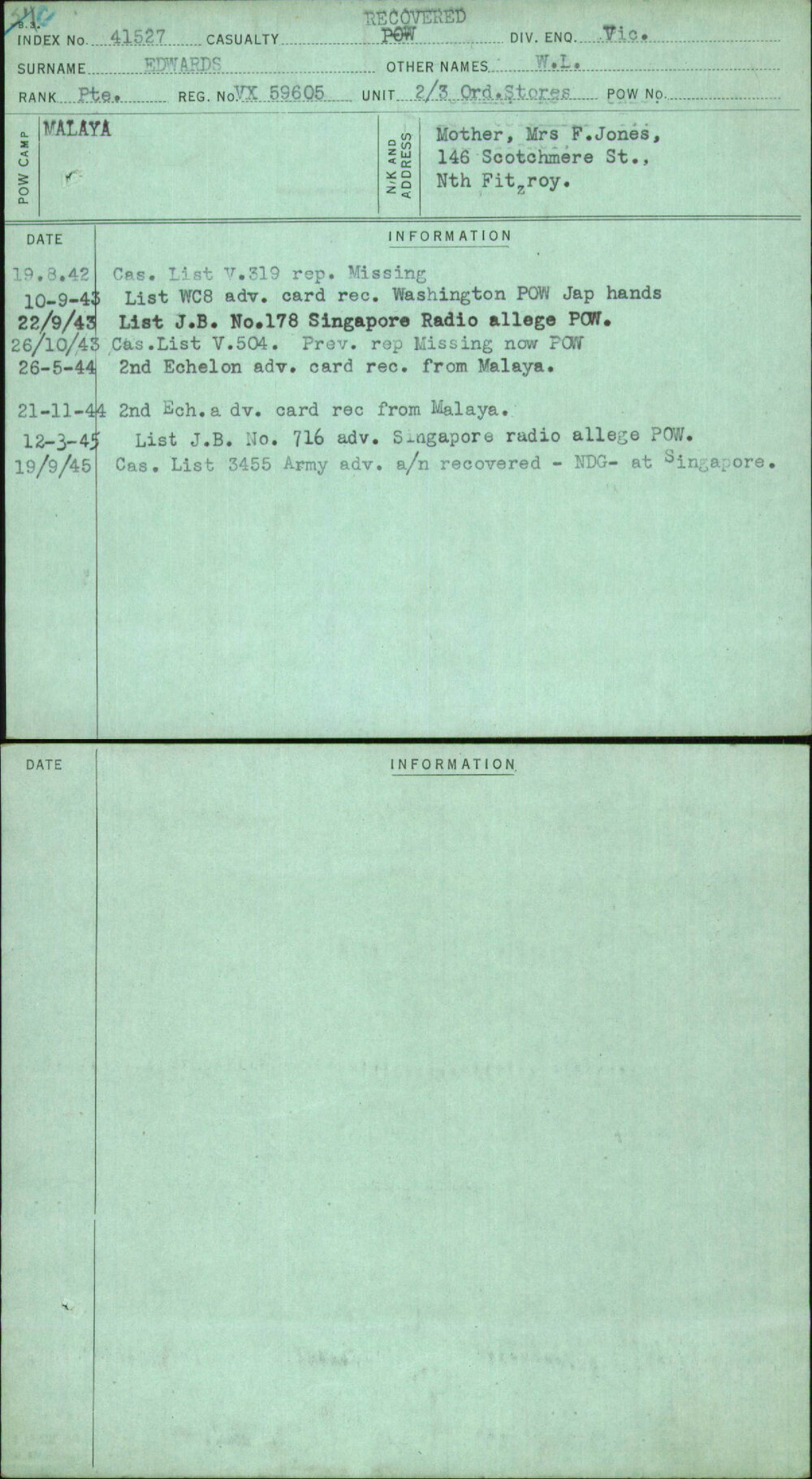 Edwards, W L, VX59605