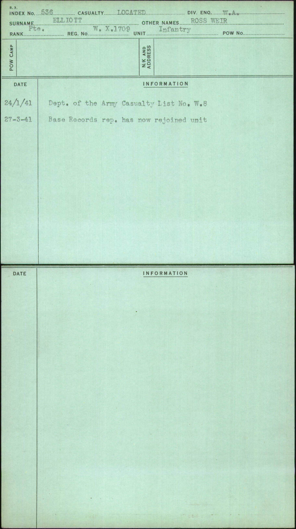 Elliott, Ross Weir, WX1709