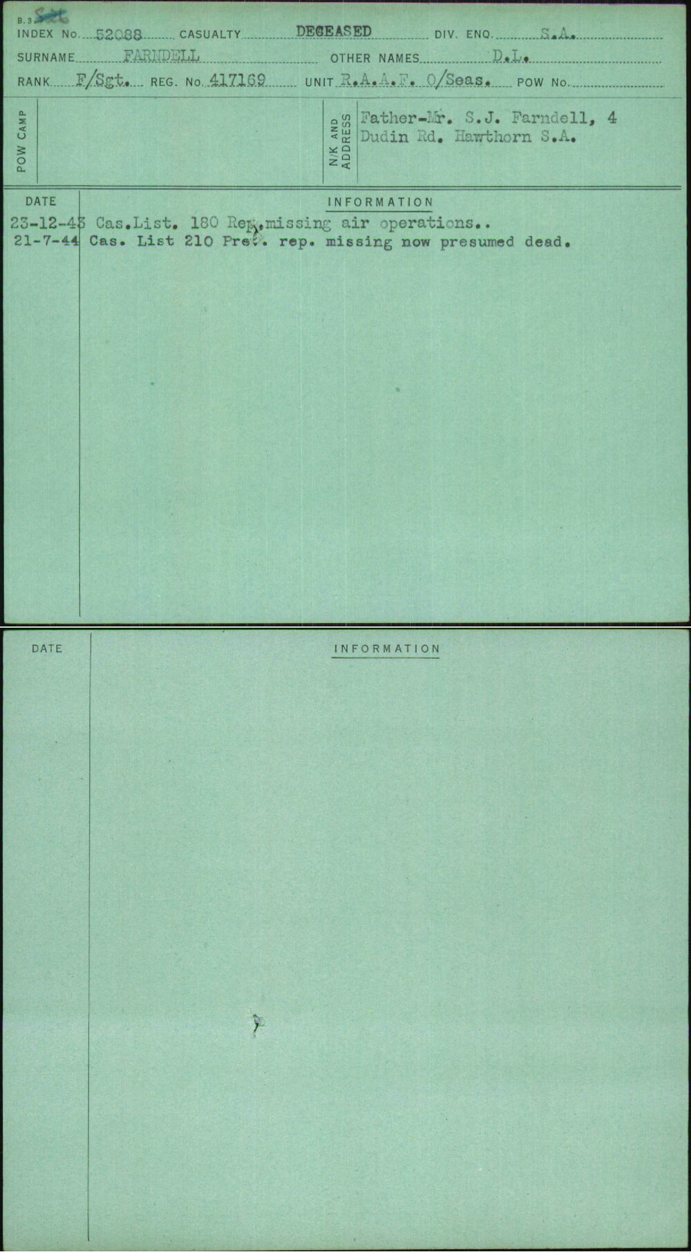 Farndell, D L, 417169