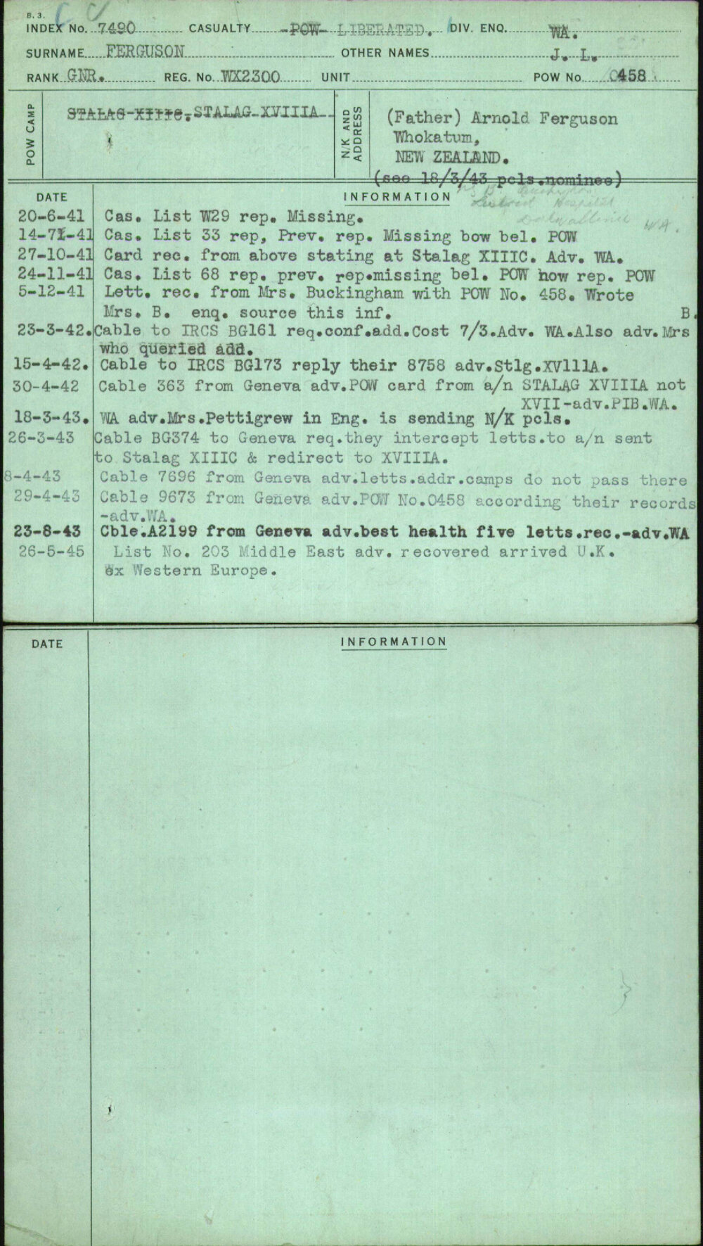 Ferguson, J L, WX2300