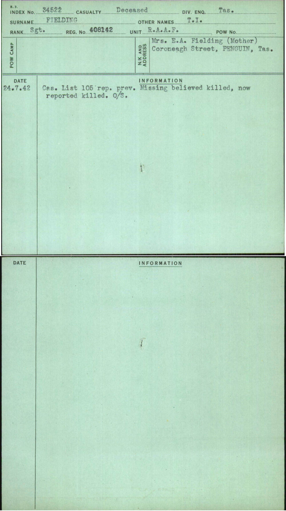 Fielding, T I, 408142