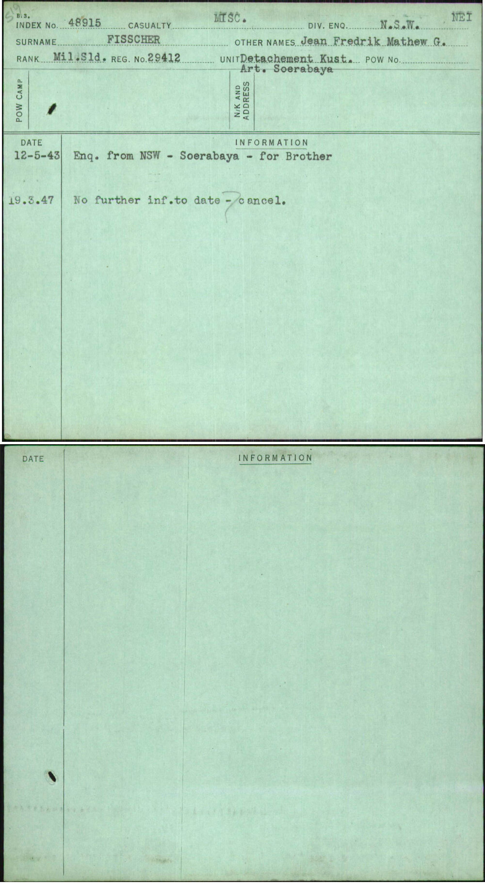 Fisscher, Jean Fredrik Mathew G, 29412