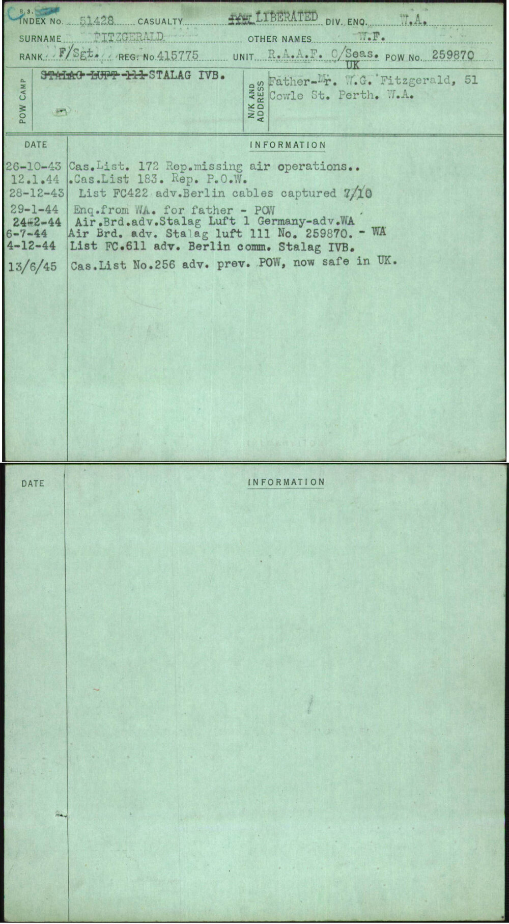 Fitzgerald, W F, 415775