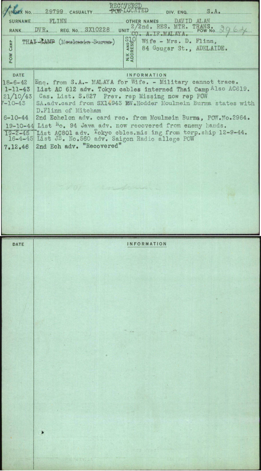 Flinn, David Alan, SX10228