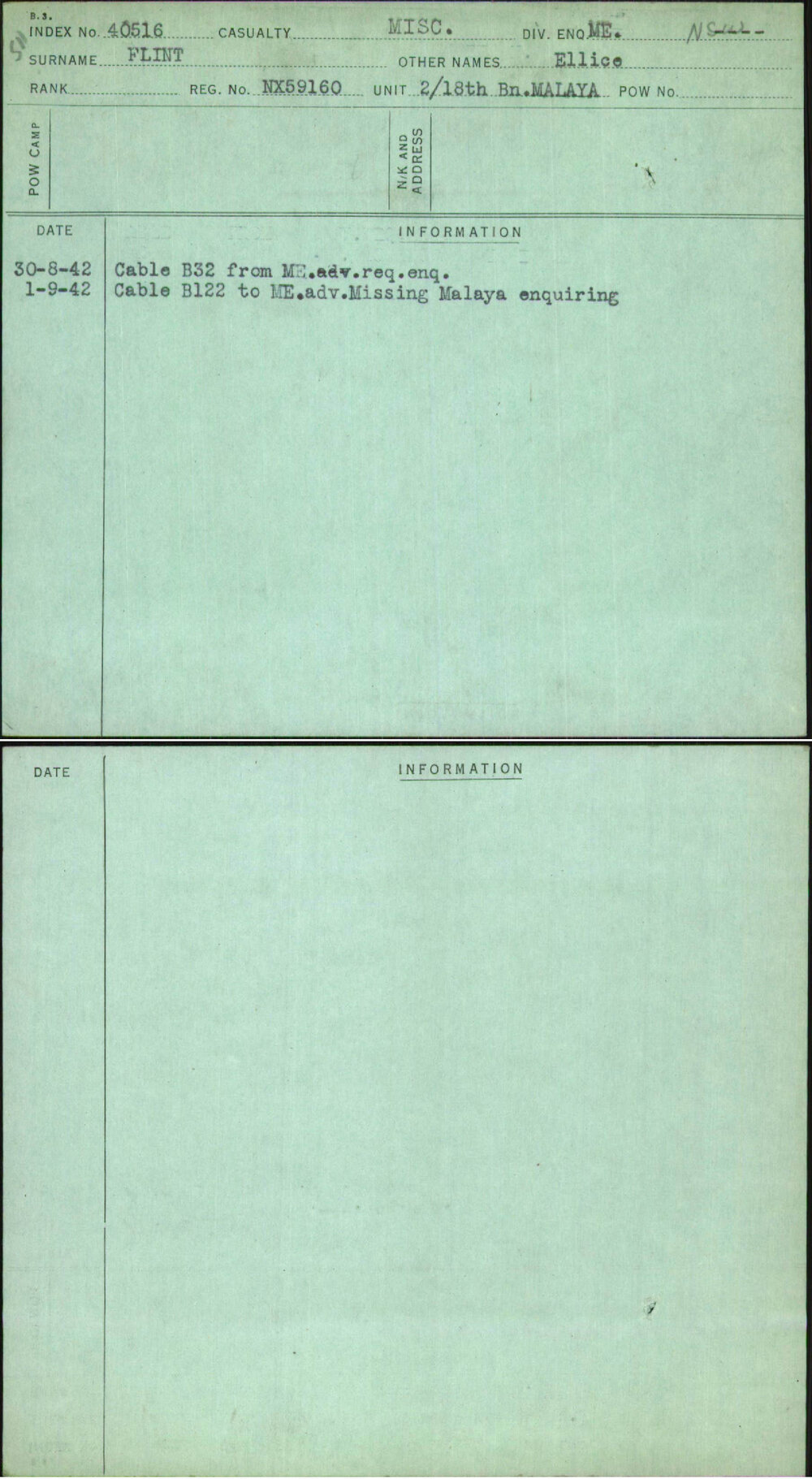 Flint, Ellice, NX59160