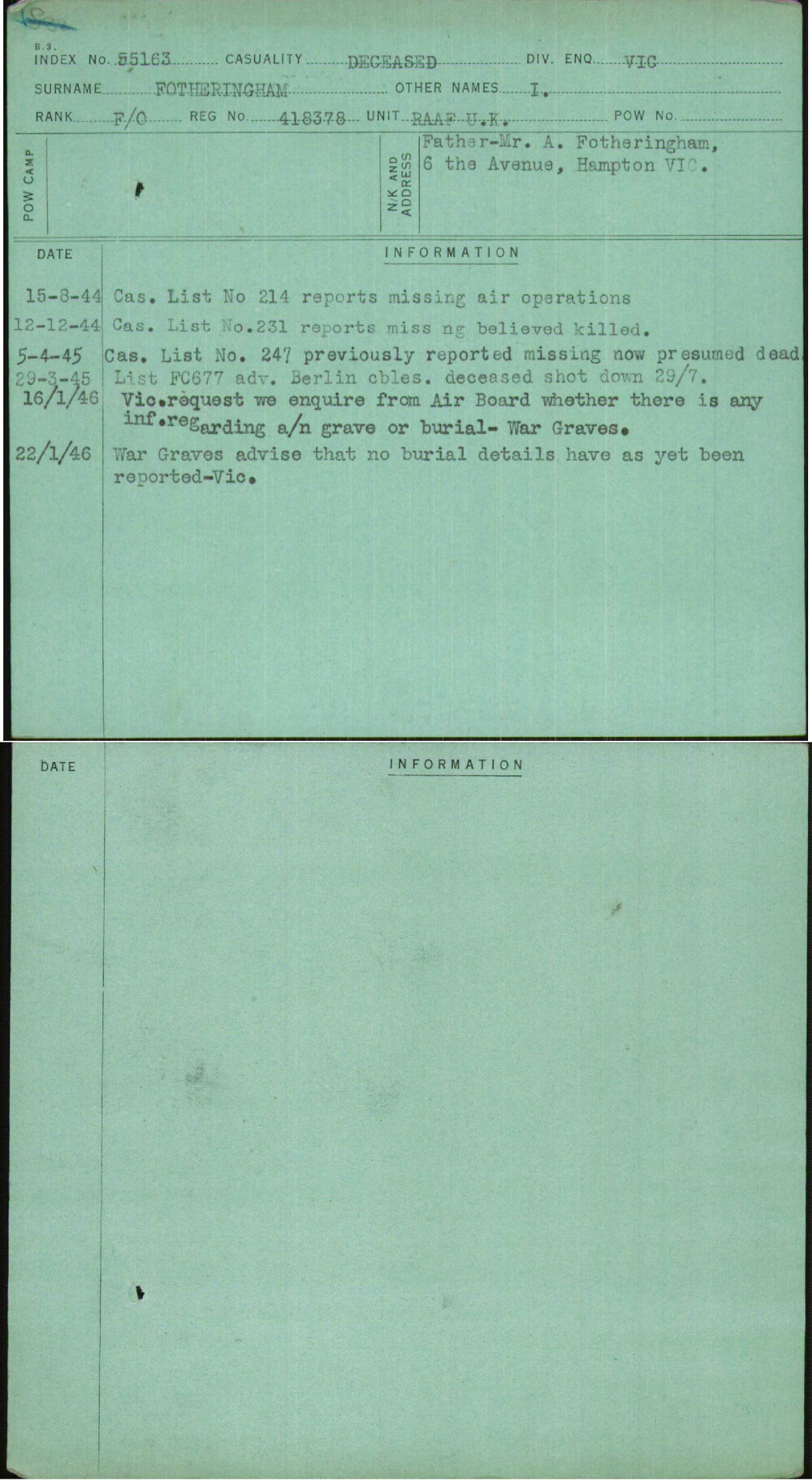 Fotheringham, I, 418378