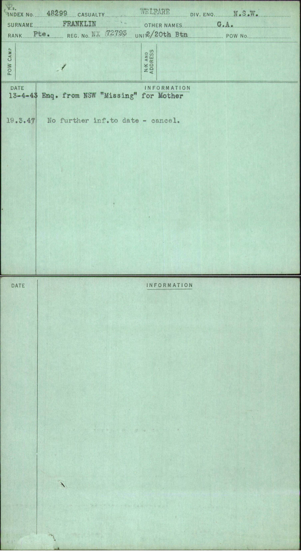 Franklin, G A, NX72793