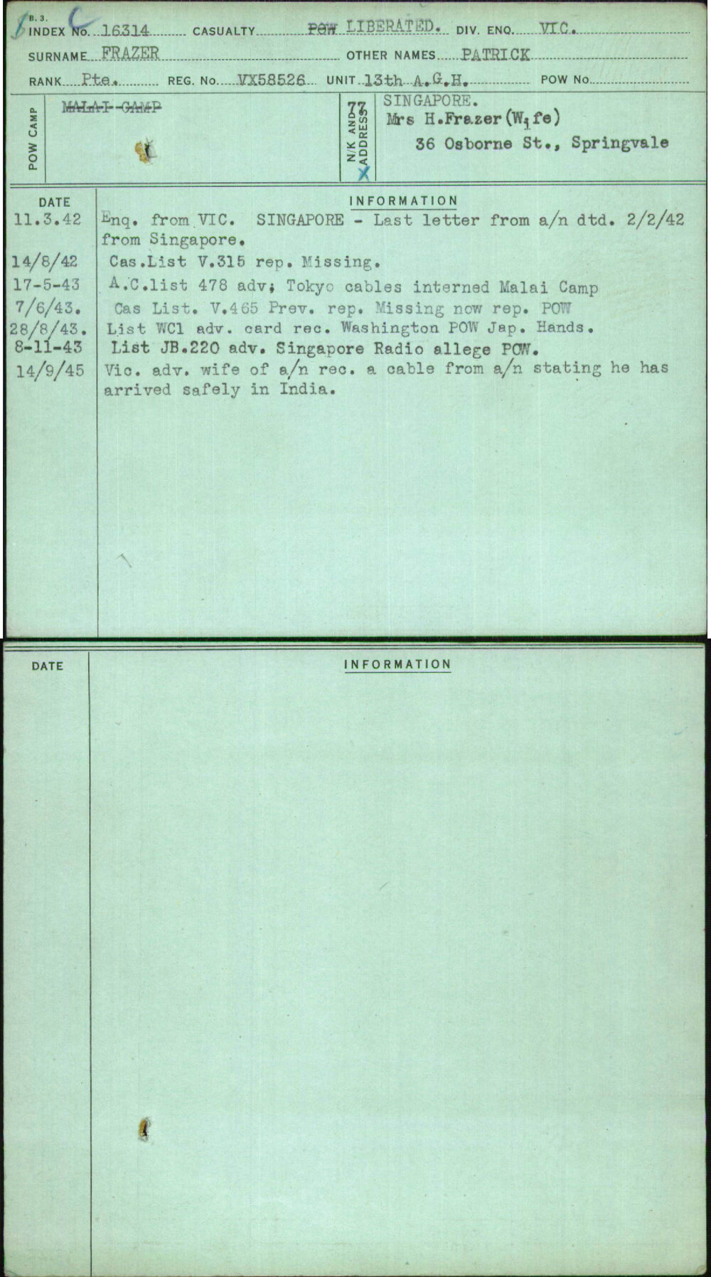 Frazer, Patrick, VX58526