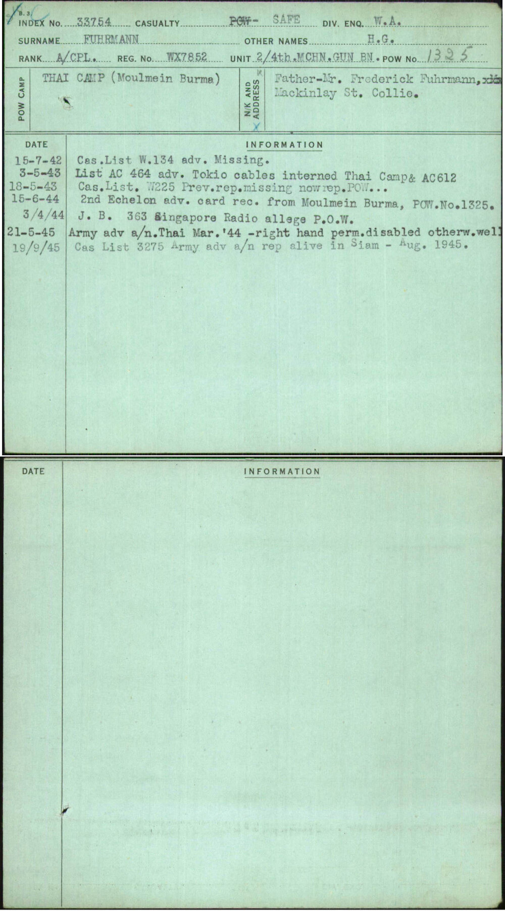 Fuhrmann, H G, WX7852