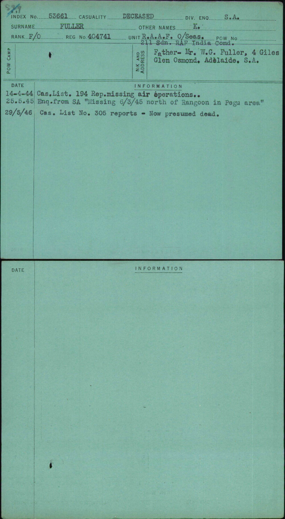 Fuller, K, 404741