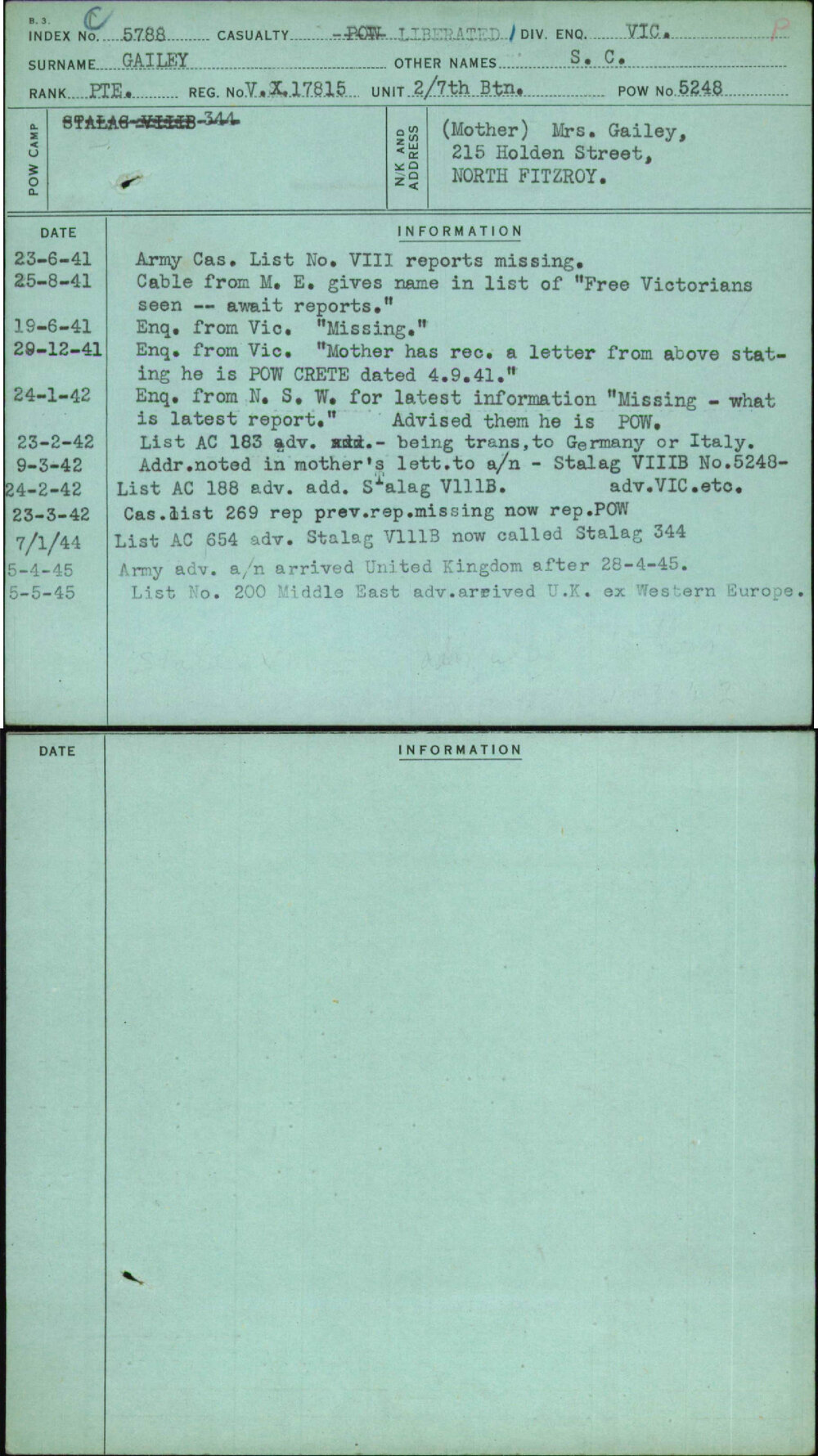 Gailey, S C, VX17815