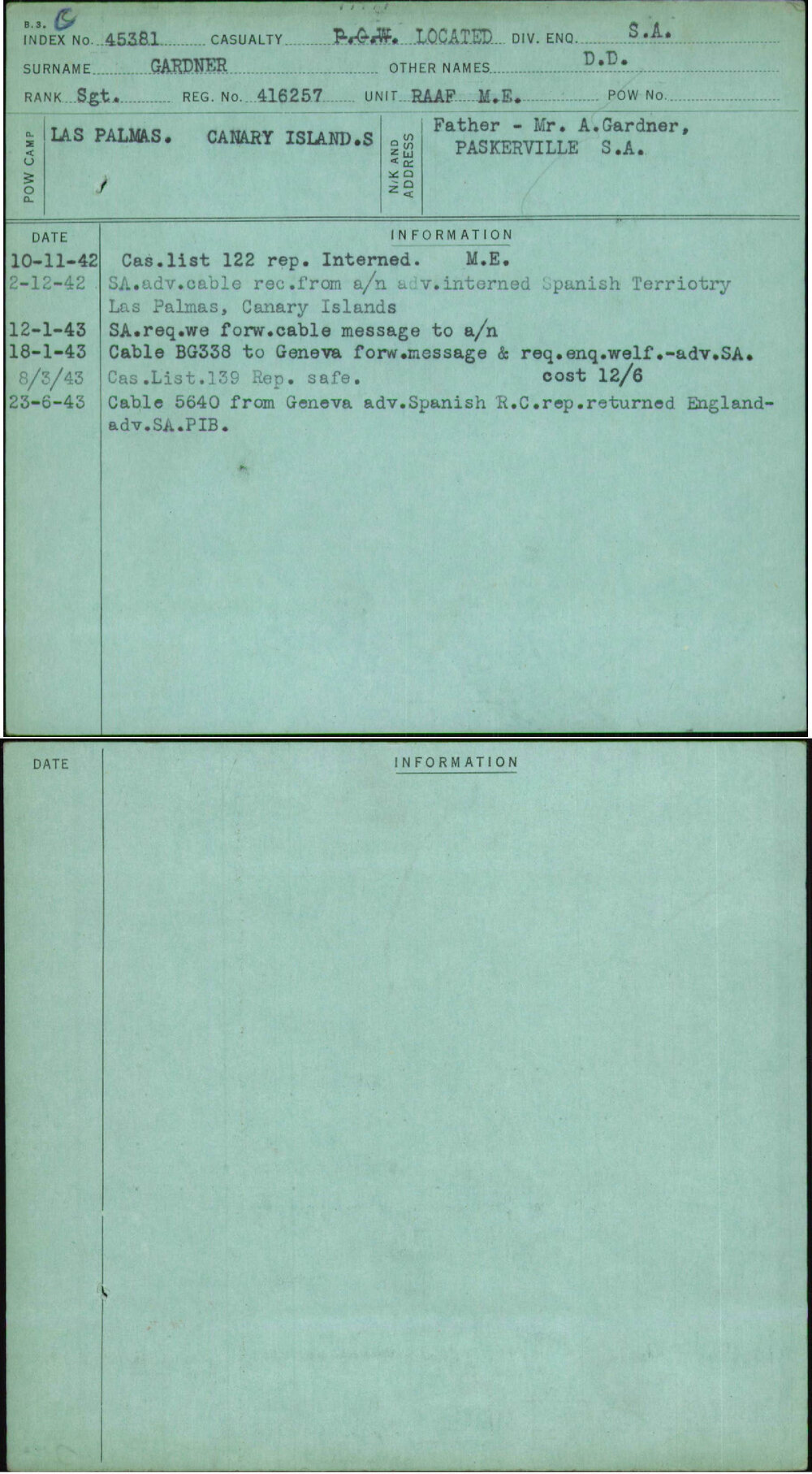 Gardner, D D, 416257