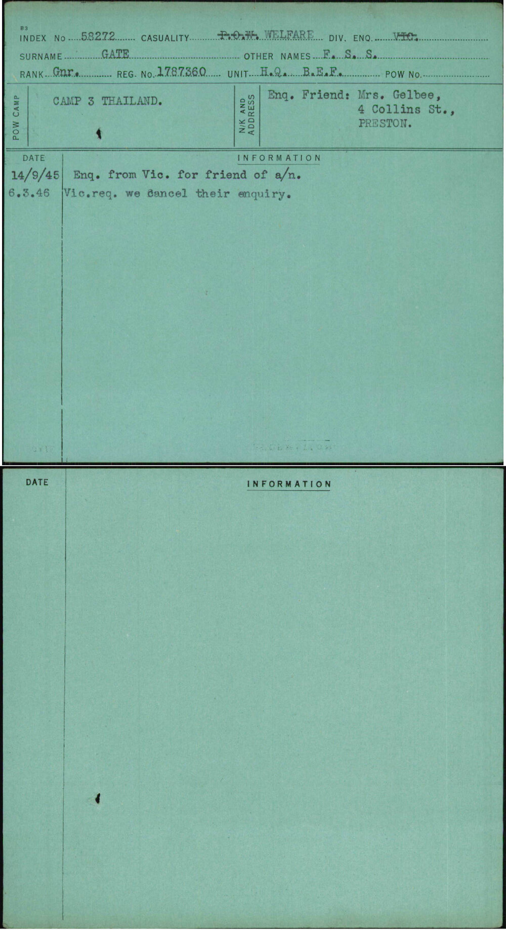 Gate, F S S, 1787360