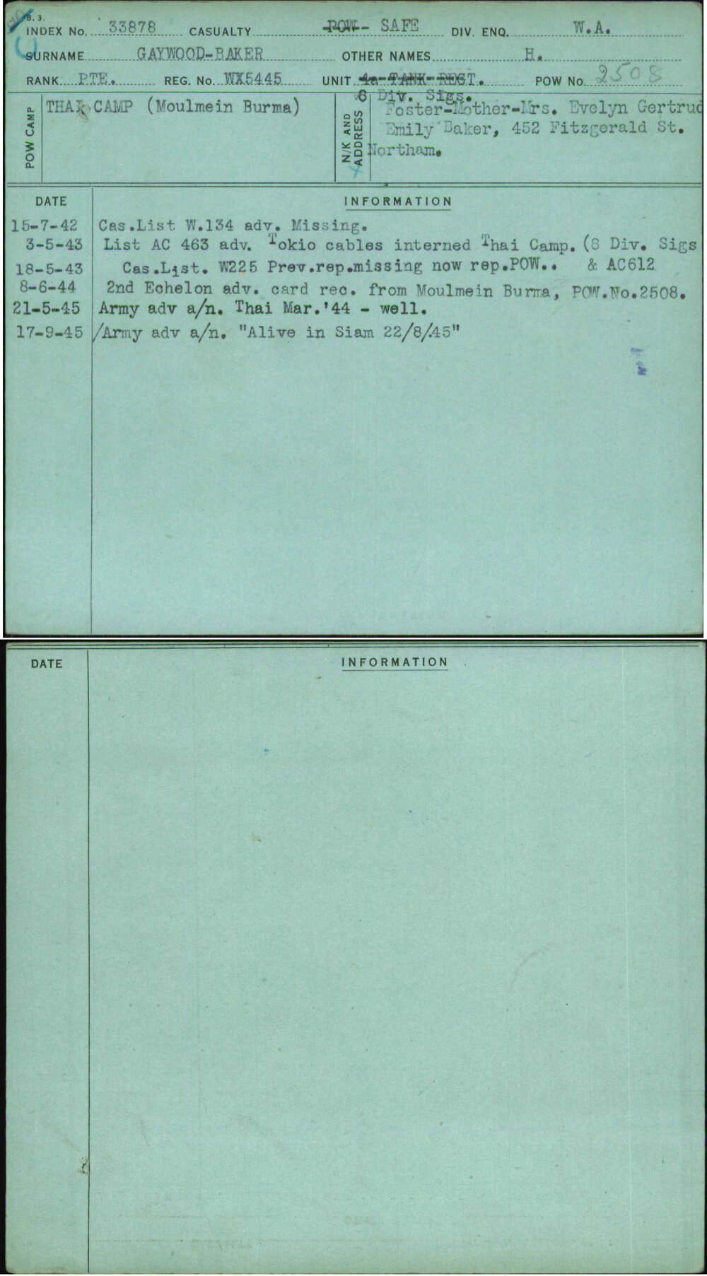 Gaywood-Baker, H, WX5445