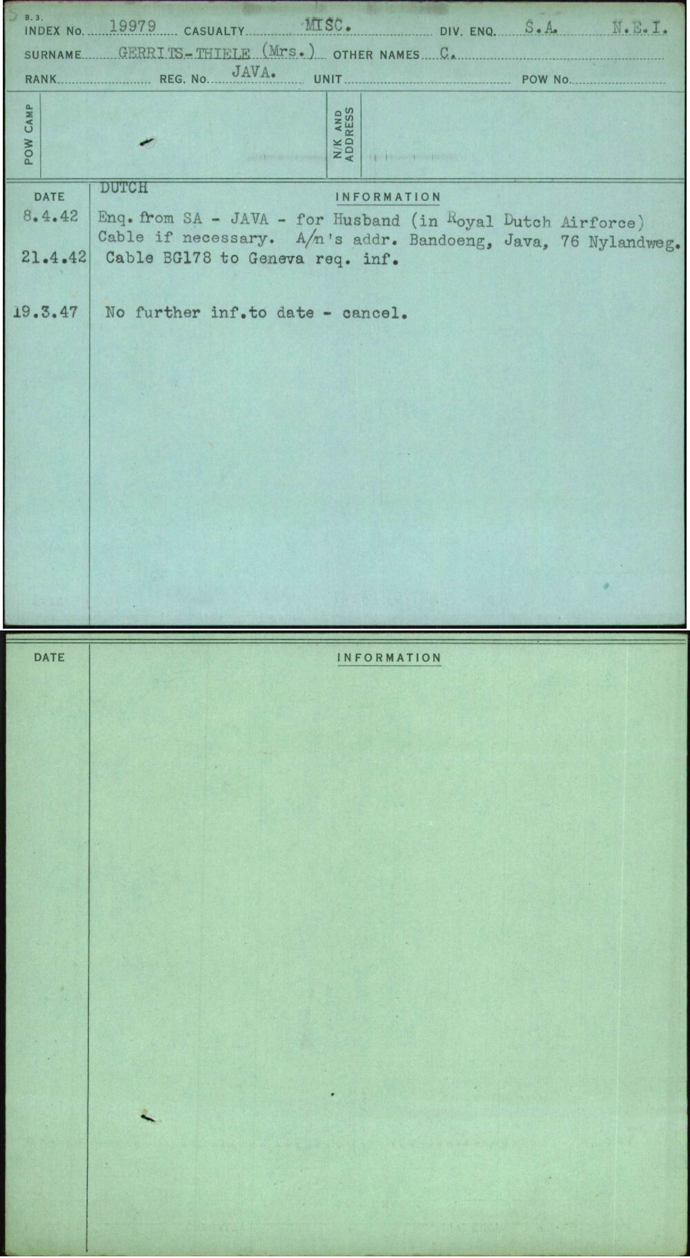 Gerrits-Thiele (Mrs), C, Java