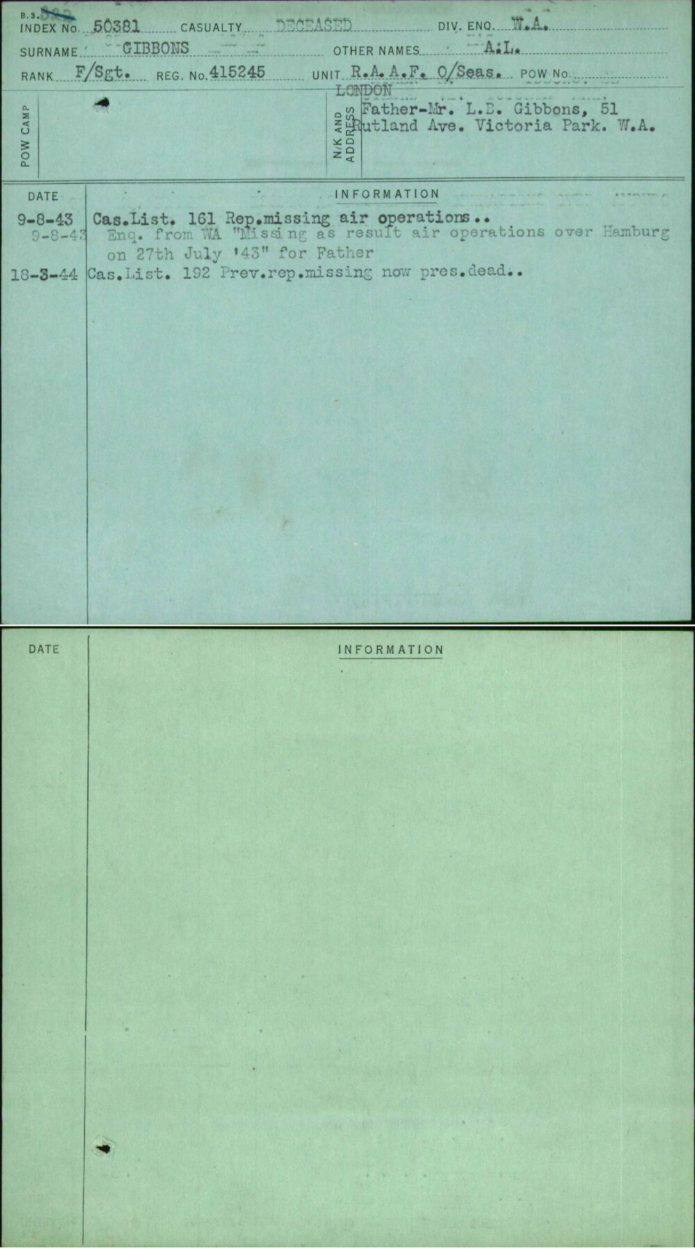 Gibbons, A L, 415245