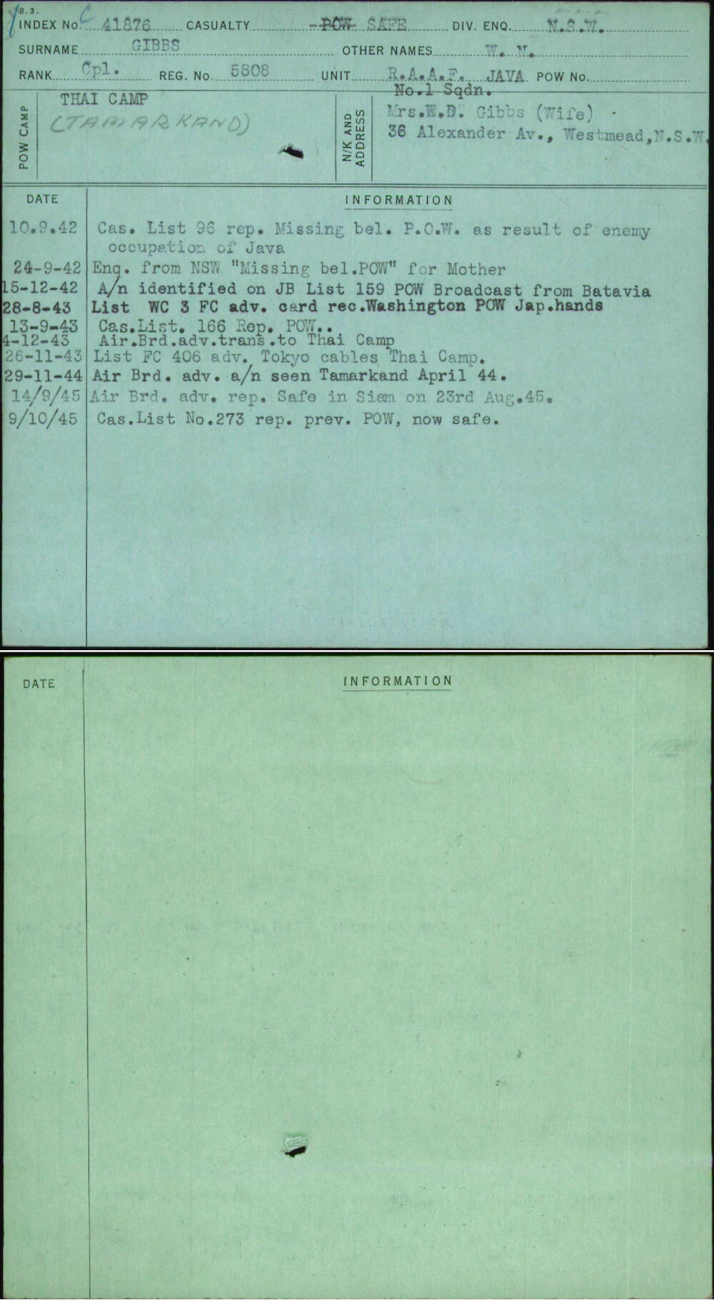Gibbs, W N, 5808