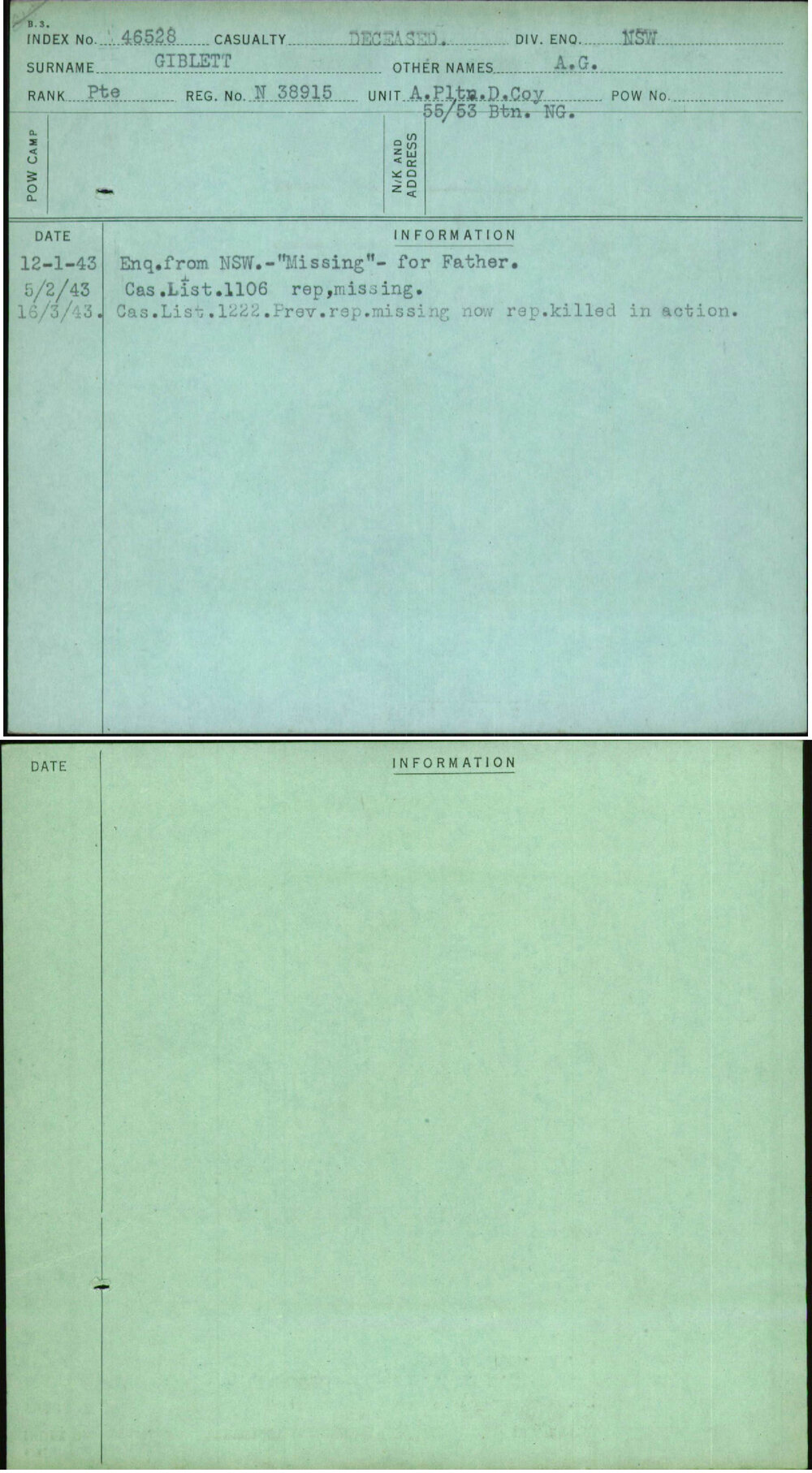 Giblett, A G, N38915