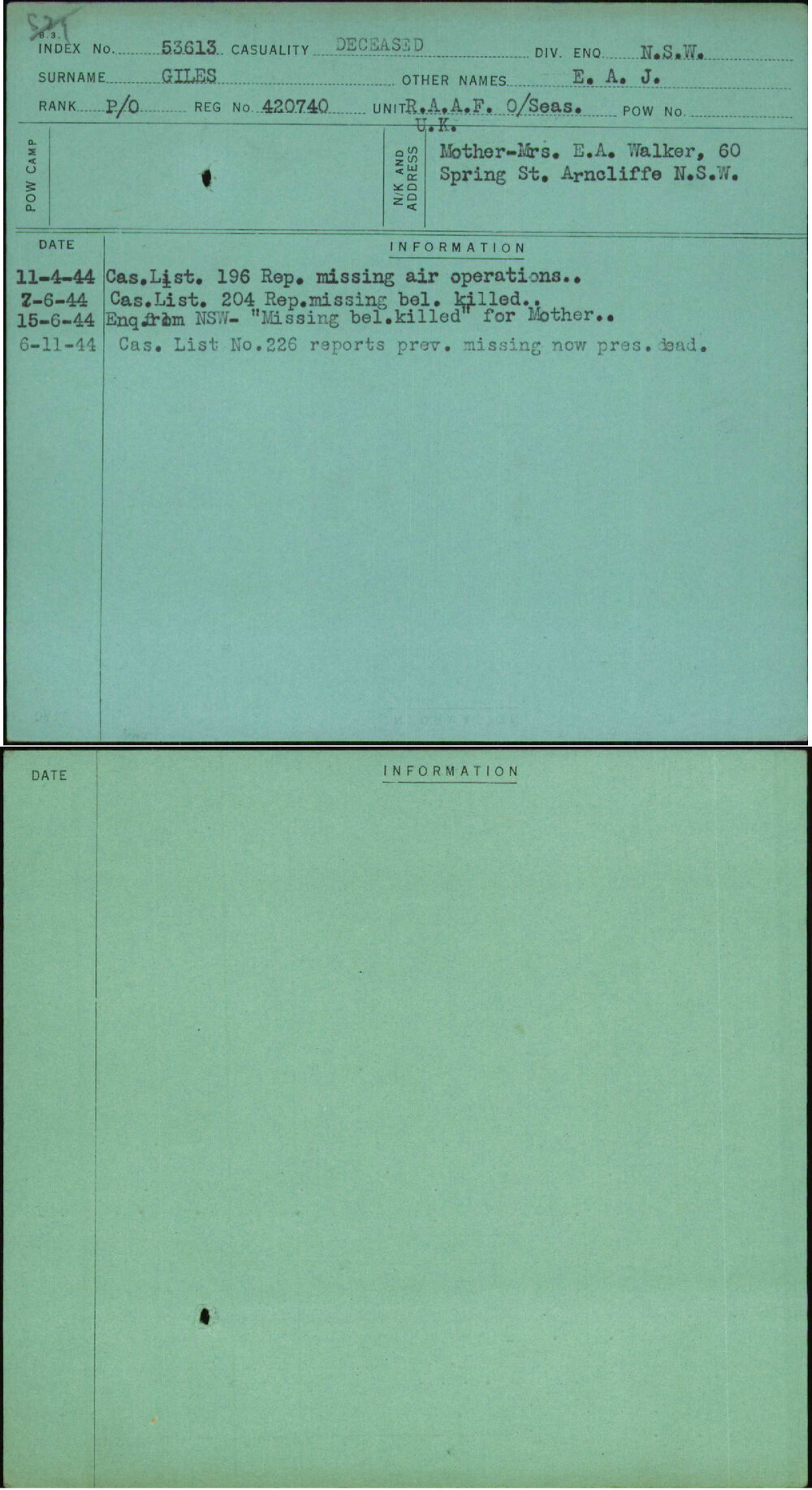 Giles, E A J, 420740