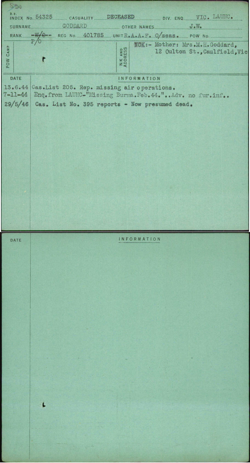 Goddard, J W, 401785