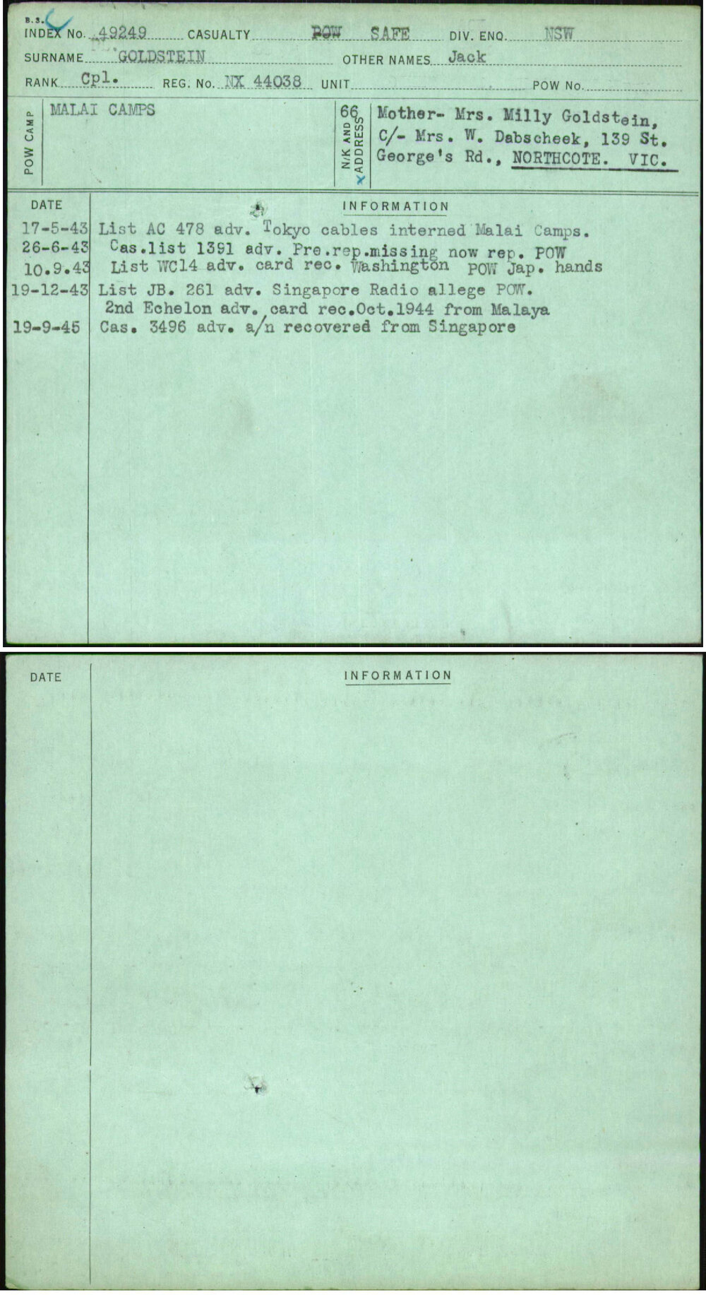 Goldstein, Jack, NX44038