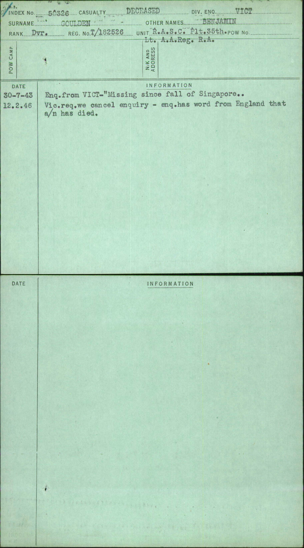 Goulden, Benjamin, T-182526