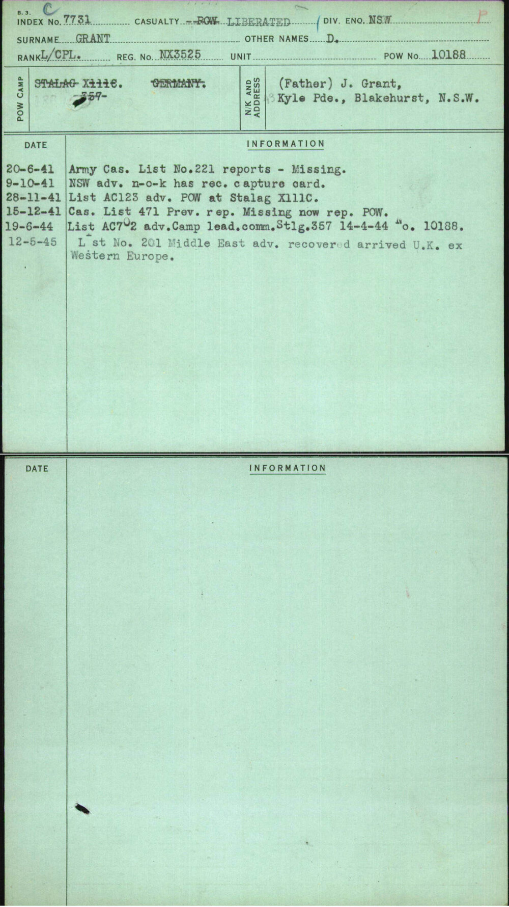 Grant, D, NX3525