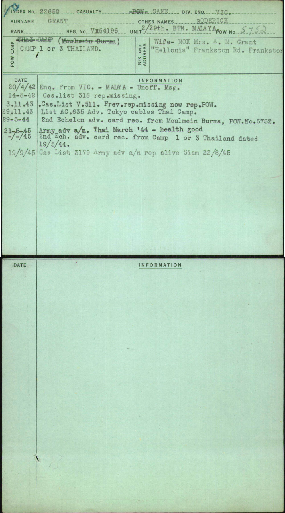 Grant, Roderick, VX64196