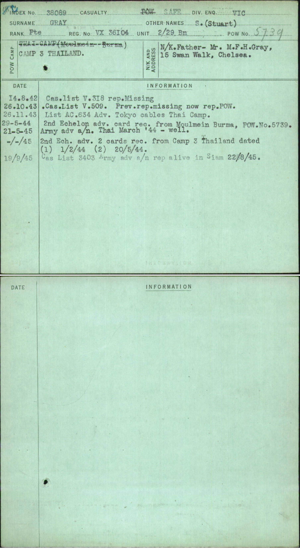 Gray, S (Stuart), VX36104