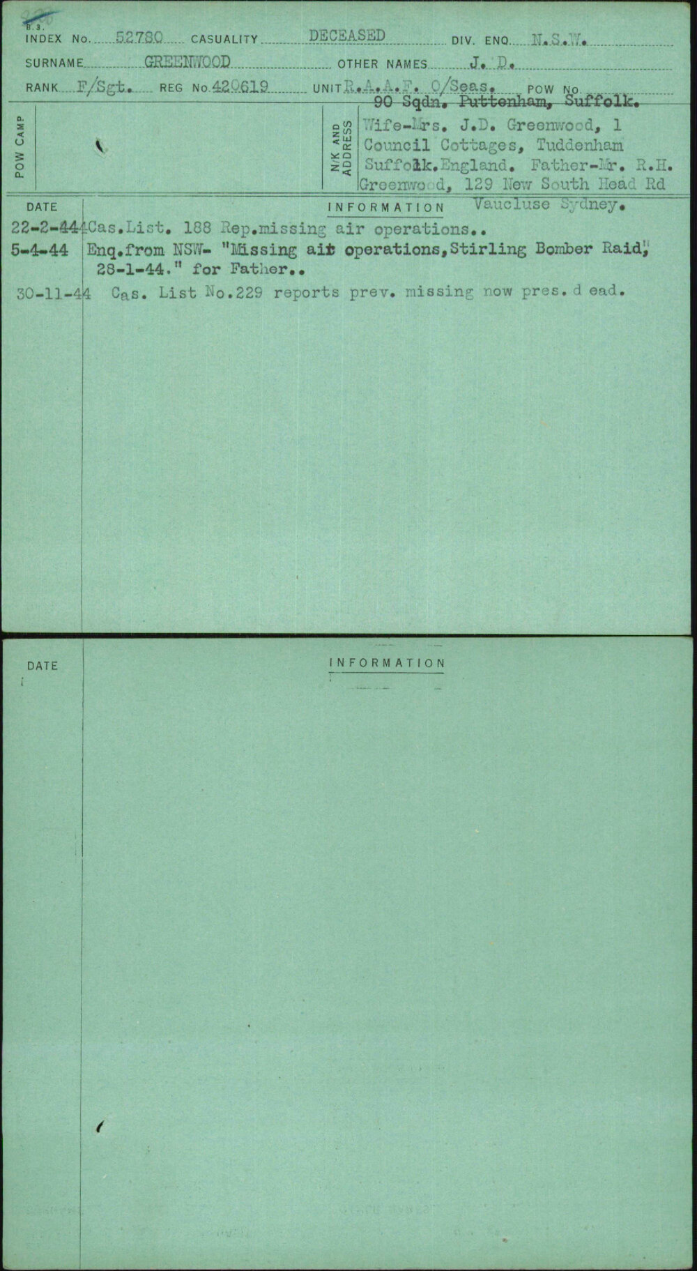 Greenwood, J D, 420619