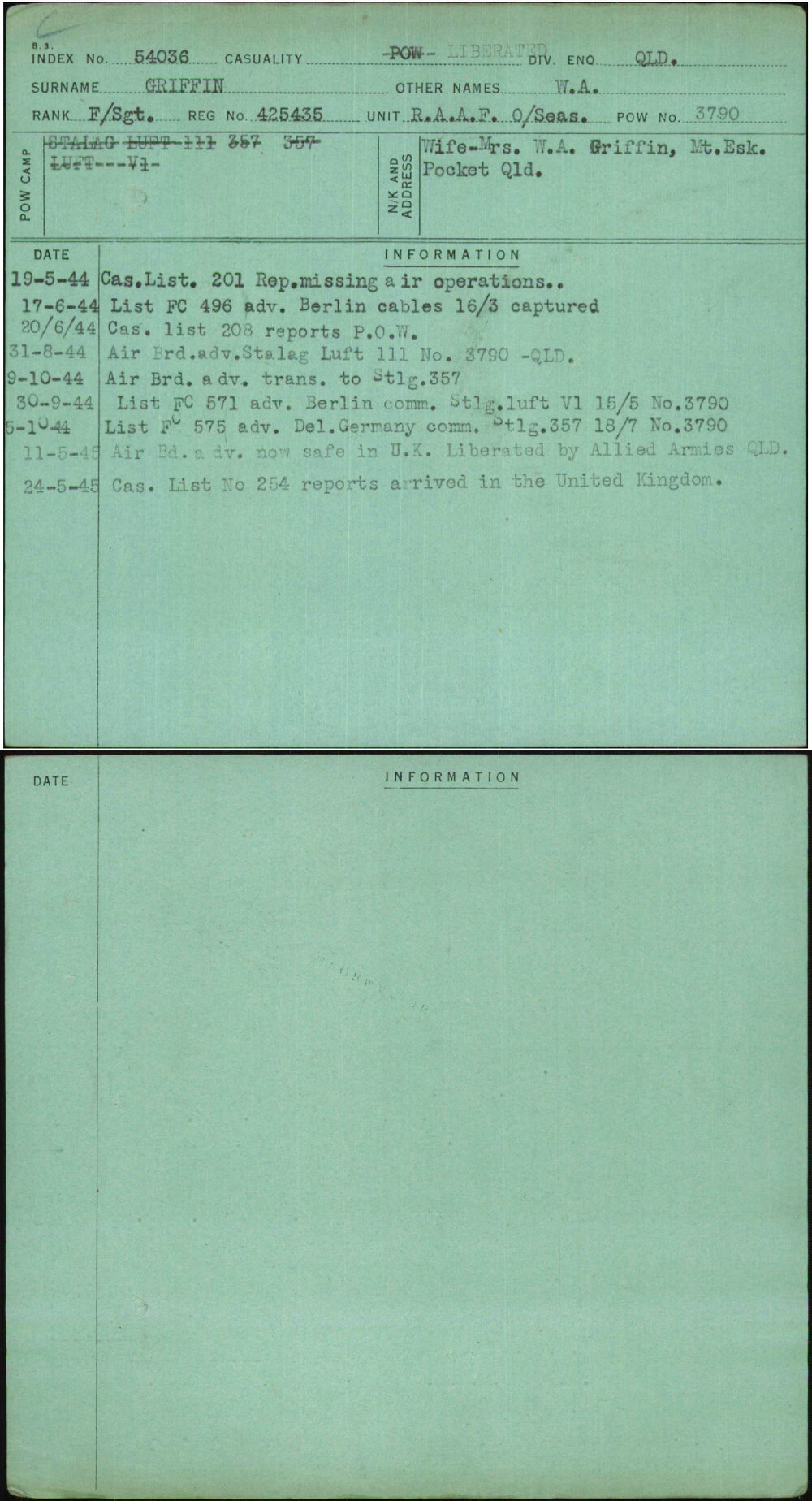 Griffin, W A, 425435