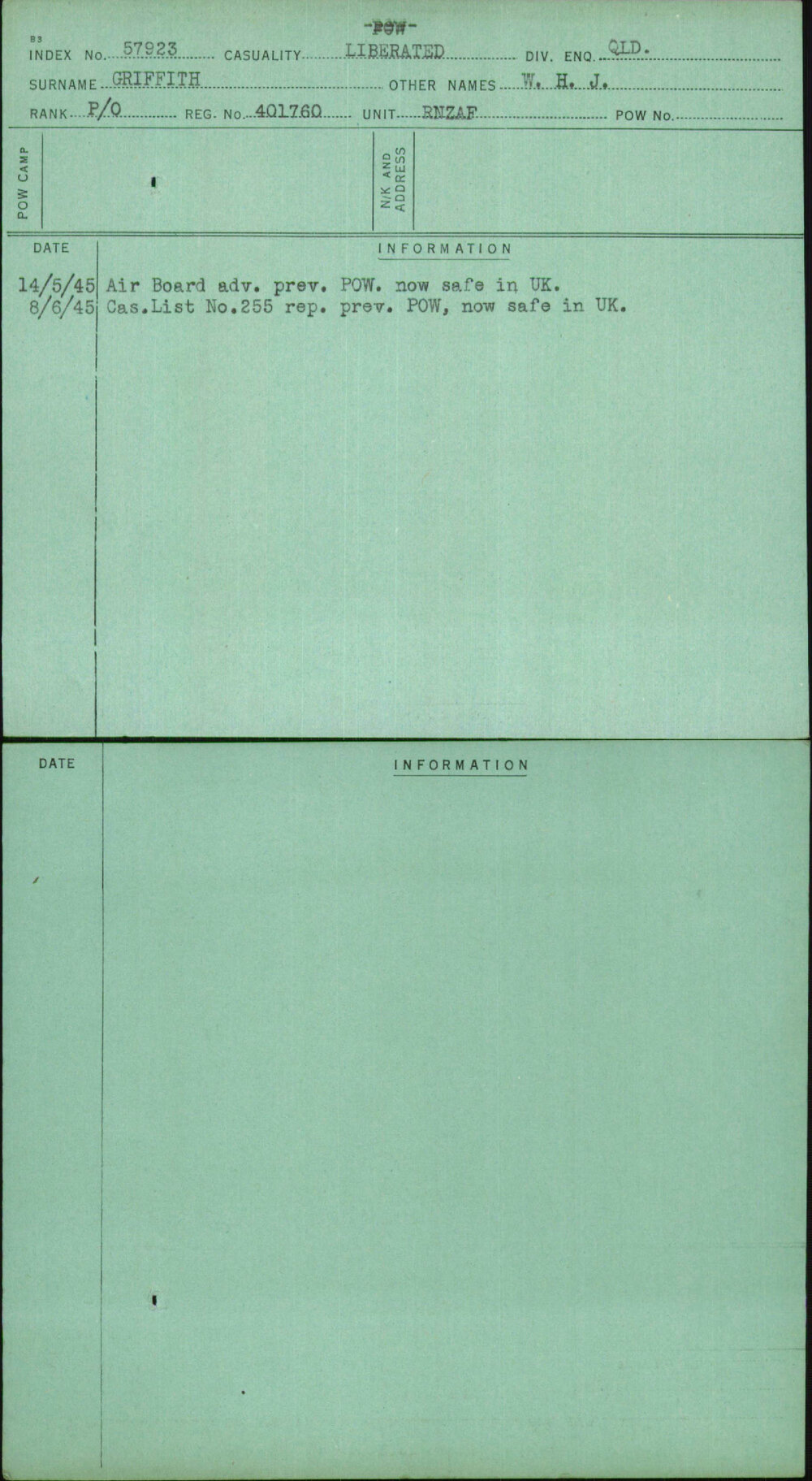 Griffith, W H J, 401760