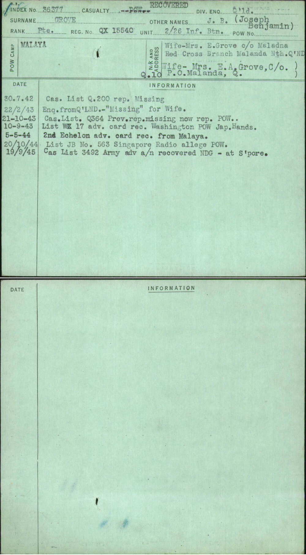 Grove, J B (Joseph Benjamin), QX15540