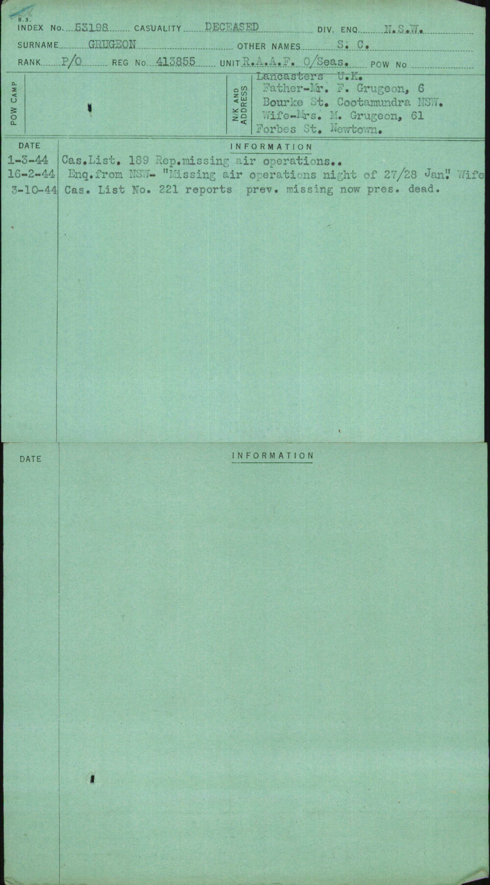 Grugeon, S C, 413855