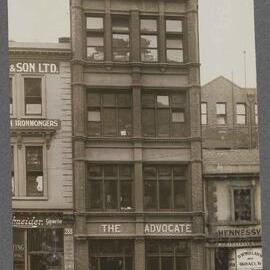 [Building occupied as the office of] The Advocate, Londsdale Street