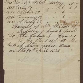 List of dates and payments