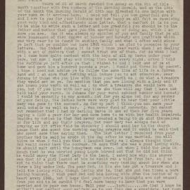 From William Dalton to Johanna (Hogan) in Sydney