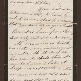 Written from Hargreaves to Jim