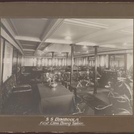 S.S Dimboola, first class dining saloon