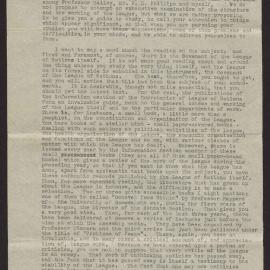 Typed Lecture notes on the League of Nations