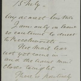 Walter Butler to his mother