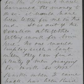 Letter without head, address or date, probably from Melbourne.