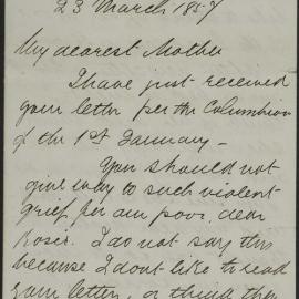 Letter without head, address or date, last page only.