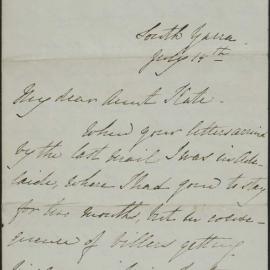 Annette F. Butler, South Yarra, to Kate Butler, from South Yarra.