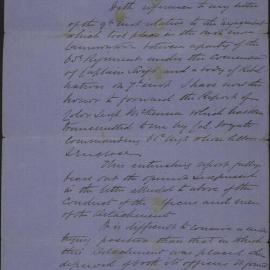 Copy of letter from Lieutenant General Cameron to His Excellency Sir George Grey.