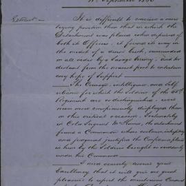 Copy of extract of dispatch from Lieutenant General Cameron to Secretary of State for War.