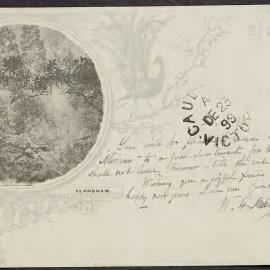 William Henry Archer, Postcard to Miss Hughes, Caulfield.