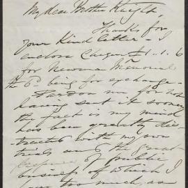 Archer to William Dalley