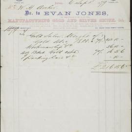 Account from Ivan Jones, Sydney to Archer for gold salver