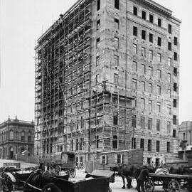 Construction of Electric Light Station Office, Spencer Street, Melbourne